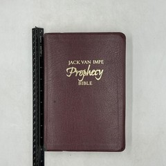 JACK VAN IMPE PROPHECY BIBLE Jack Van Impe Hardcover Faux Leather Burgundy