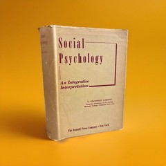 Social Psychology by S. Stansfeld Sargent 1950 HC/DJ VG