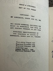 Gift of the Forest R. Lal Singh Signed and Inscribed Rare Punjabi Sikh Vintage