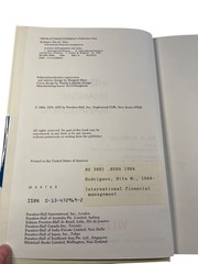 International Financial Management Rodriguez Carter 1984 Third Edition