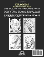 Dragons – Adult Coloring Book: Stress relief coloring book for adults, teens …