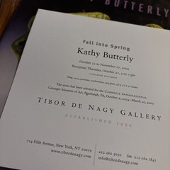 Kathy Butterly: Fall Into Spring / Tibor De Nagy Gallery Catalogue & Invitation