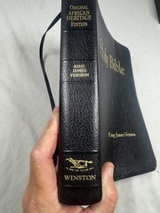 Original African Heritage Study Bible KJV Black Leatherette 1993 Winston
