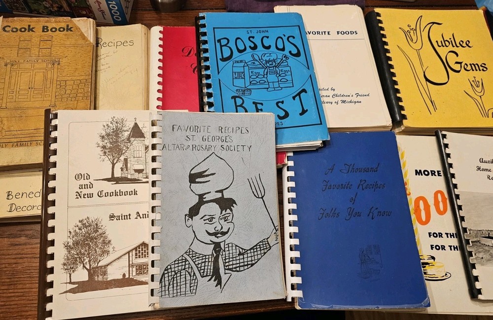 Vintage Lot 11 Midwest Church Community Cookbooks 1940s – 1970s Mich Iowa IL KY