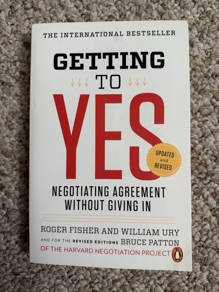 Getting to Yes Updated & Revised Paperback Roger Fisher Ury Patton Penguin