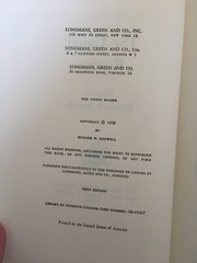 The Union Reader; Richard B Harwell, Editor (1958, Hardcover) First Edition