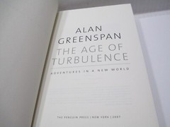 The Age of Turbulence : Adventures in a New World – Alan Greenspan – Hard Cover