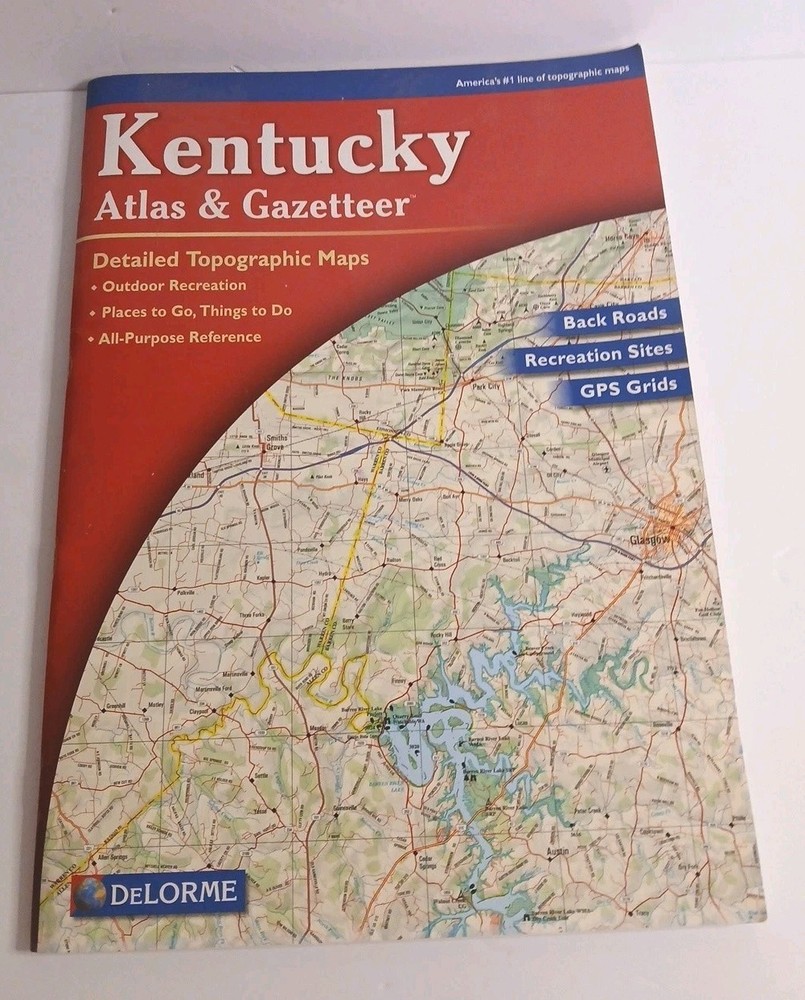 Kentucky Atlas and Gazetteer – Detailed Topographic Maps, DeLorme (Paperback)