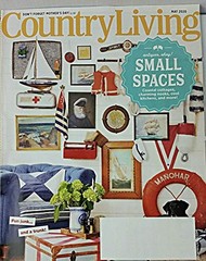 COUNTRY LIVING MAGAZINE ( no shipping label) Antiques, Ahoy! Small Spaces ~M…