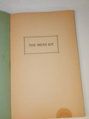 1940S THE MESS KIT AIRFIELD KASERNE, NELLINGEN, OFFICERS’ WIVES’ CLUB COOKBOOK