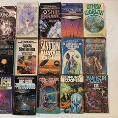 Lot of 21x Vintage Sci-Fi Books 1950s 60s 70s 80s Science Fiction Space Aliens