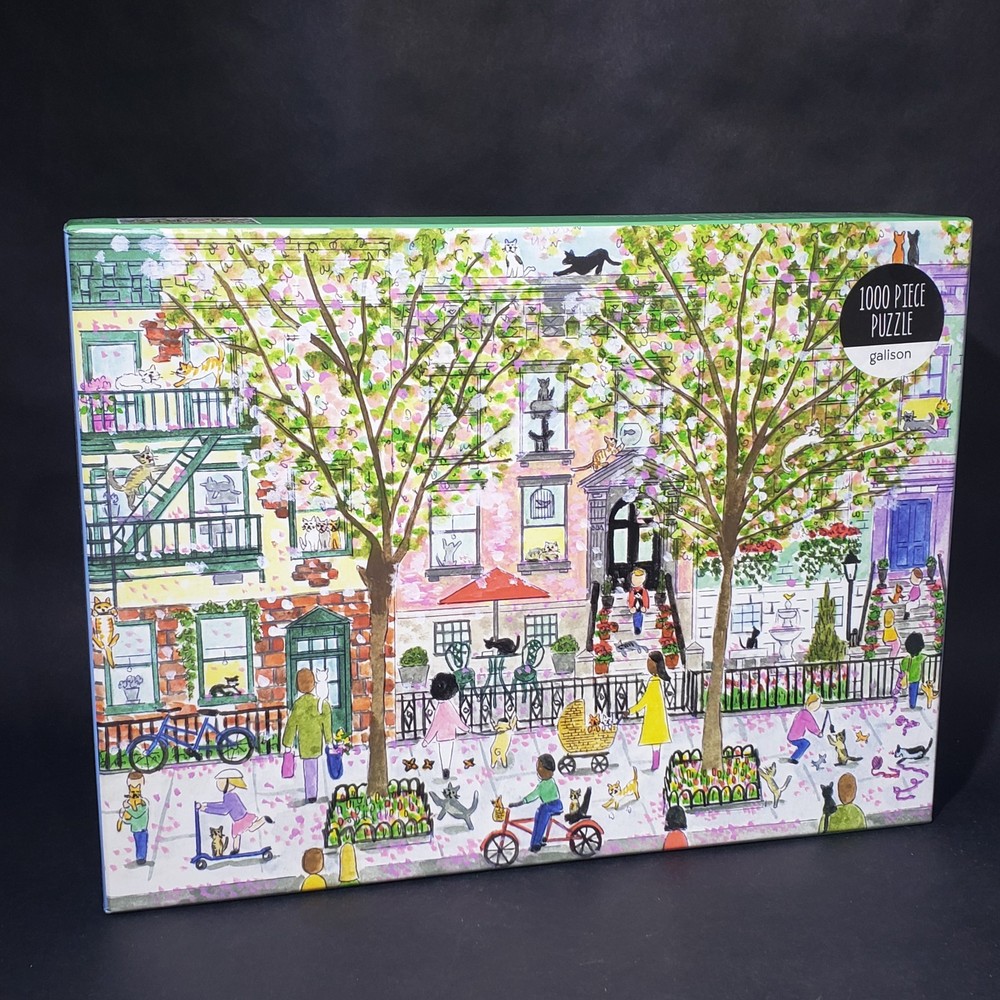 Galison Cats in the City 1000 Piece Puzzle M Storrings Reference Poster Sealed