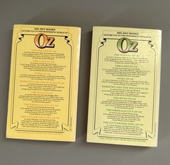 Series 1-7 Frank L Baum Wizard Of Oz Books Del Rey Paperbacks 1979 Ballantine