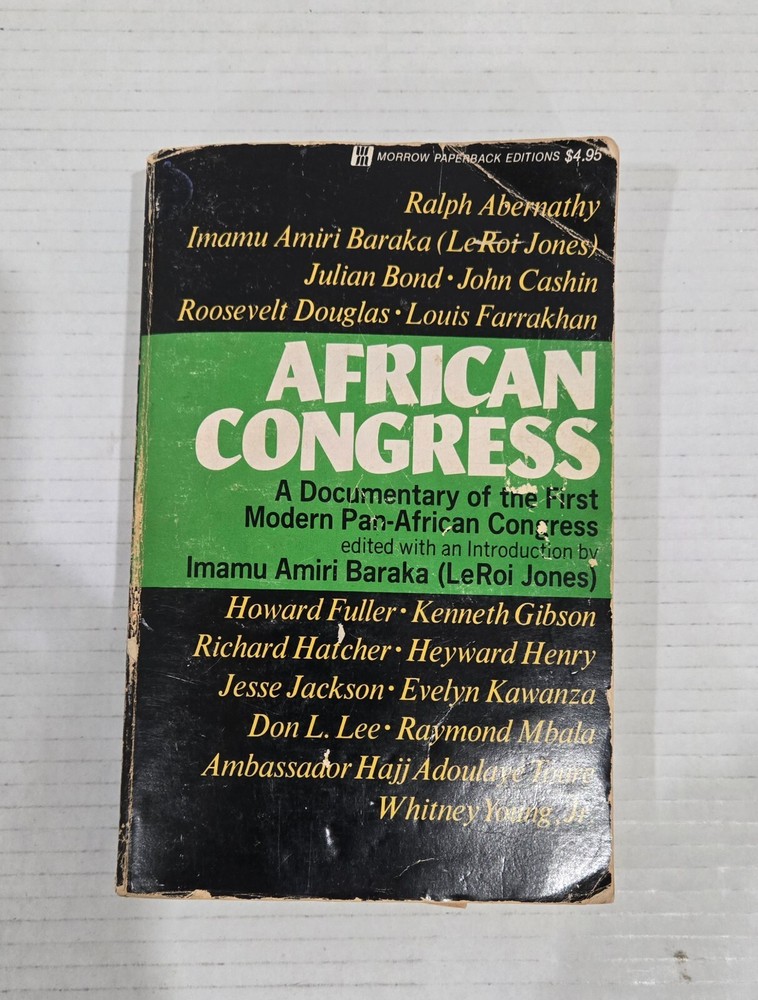 AFRICAN CONGRESS Book A Documentary First Modern Pan-African Congress 1972