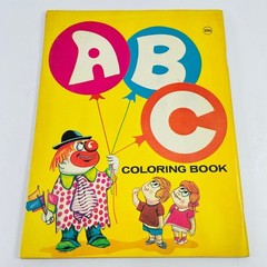 ABC Coloring Book Vintage 1970s Paperback Modern Promotions USA Uncolored