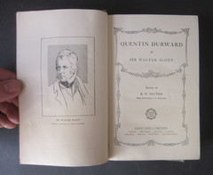 Antique 1906 QUENTIN DURWARD HARDCOVER BOOK Sir Walter Scott 504 pages Ginn & Co