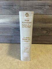 LEATHER New American BIBLE St. Joseph Edition Gilded Page Edges illustrated 1987