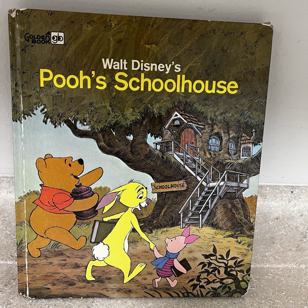Walt Disney’s Pooh’s Schoolhouse: 1978 Golden Press Hardcover