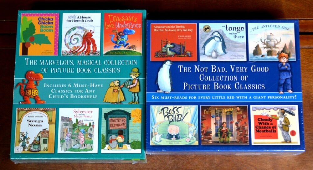 Set of 2 NEW BOX SETS Class Children’s Picture Books Eric Carle William Steig