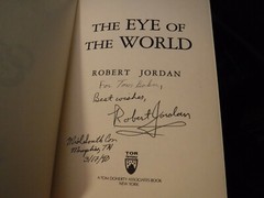 Wheel of Time The Eye of the World Signed 1st/1st set Robert Jordan Leatherbound