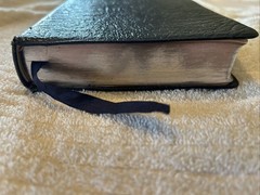 Holman Verse Reference Jewel 1972 Bible UK Print Blue Morocco Leather Red Letter