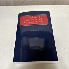 The Law of Easements and Licenses in Land 2025-2 Edition August 2025