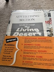 WALT DISNEY’S LIVING DESERT 1953 Press Release Special Campaign Book Rare