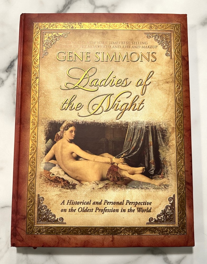 Gene Simmons Ladies of the Night Hard Cover Book 174 pages Gold Leaf