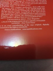 Germany Must Perish by Theodore Kaufman, PB facsimile reprint
