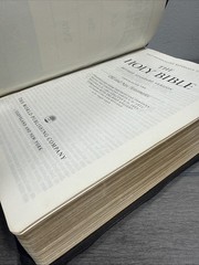 Circa 1962 World Publishing RSV Bible Black Morocco Leather GOLD EDGE
