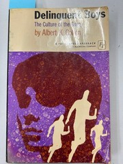Delinquent Boys Cohen 1971 First Free Press Paperback Sociology The Free Press