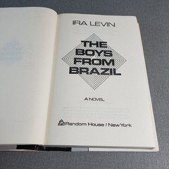 The Boys from Brazil Ira Levin 1976 Book Club Edition Random House Thriller HCDJ