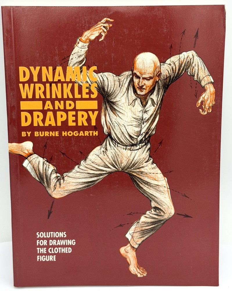 Dynamic Wrinkles And Drapery Burne Hogarth 1995 Art Paperback Vintage Illustrate