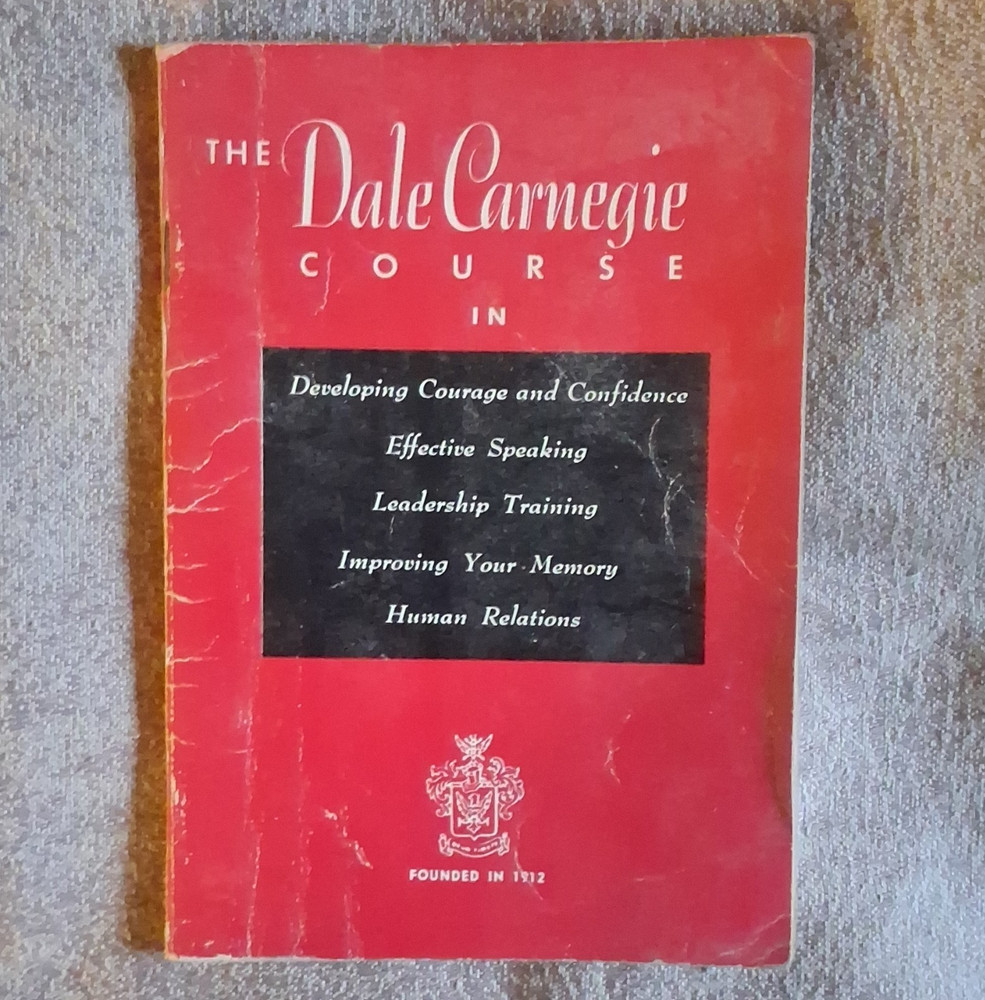 VINTAGE The Dale Carnegie Course PB ’58 Public Speakng Leadershp Human Relations
