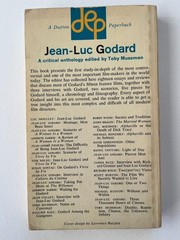 JEAN LUC GODARD ~ Critical Anthology, 1st 1968, vintage paperback Film Theory