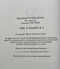AUNT SARAH: WOMAN OF THE DAWNLAND. Trudy Ann Parker. SIGNED. 1994. VG HC/VG DJ.