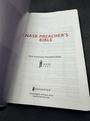 NASB Preacher’s Bible Premium Goatskin Leather Black Premier Collection 1995 tex