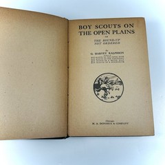 Boy Scouts On Open Plains The Round-up Not Ordered Book G. Harvey Ralphson 1914