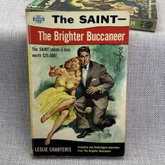 The Saint 7 book lot by Leslie Charteris Vintage 1930s 40s Paperbacks Avon