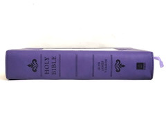KJV Holy Bible Wide-Margin Personal Notes Edition King James Version Purple