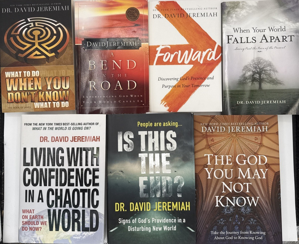 Lot of 13 Books by Dr. David Jeremiah, PB/HC 2000-2022, B197