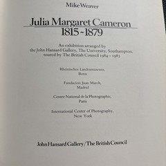 Julia Margaret Cameron 1815-1879 – Hardcover By Weaver, Mike – GOOD