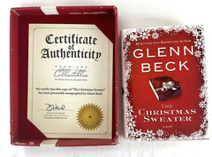 Autographed „THE CHRISTMAS SWEATER” GLENN BECK 2008 PADDED BOX First Edition
