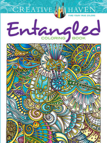 Creative Haven Entangled Coloring Book (Adult Coloring) – Paperback – GOOD