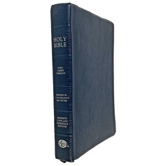 Holy Bible Kenneth Copeland Reference Edition KJV Genuine Leather 1991 VG