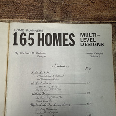 Home Planners 165 Homes Multi-Level Designs MCM Building Plans Richard Pullman
