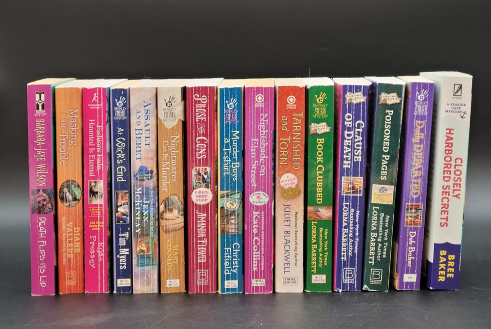 Lot Of 15 Cozy Murder Mystery Books Related to Shop Store Owners Various Titles