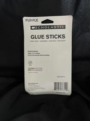 Scholastic Glue Sticks, 0.32 Oz., Purple, Pack Of 4 Dries Clear