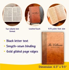 Personalized KJV Family Study Bible, Custom KJV Study Bible, Wedding Gifts