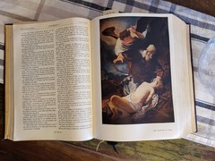 BIG Bible Authorized King James Version Rembrandt Edition Illustrated HC 1977